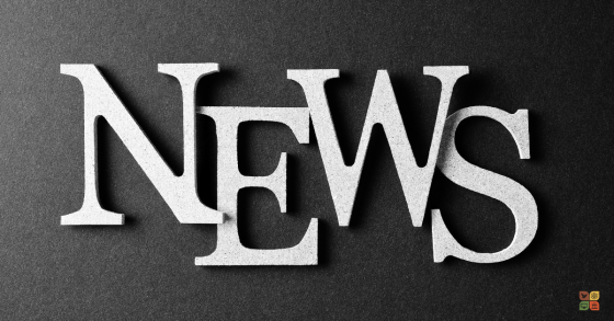 “The word ‘NEWS’ in large white block letters on a dark background.”